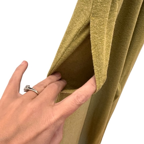 Free People Homecoming Jumper Linen Blend in "Lentil Sprout" Green Size Small - Picture 11 of 11